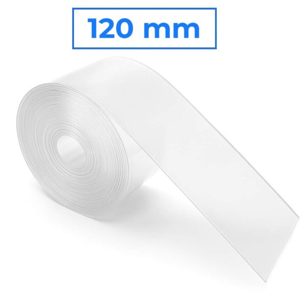 Tubo termorretráctil transparente 120 milímetros - 1M