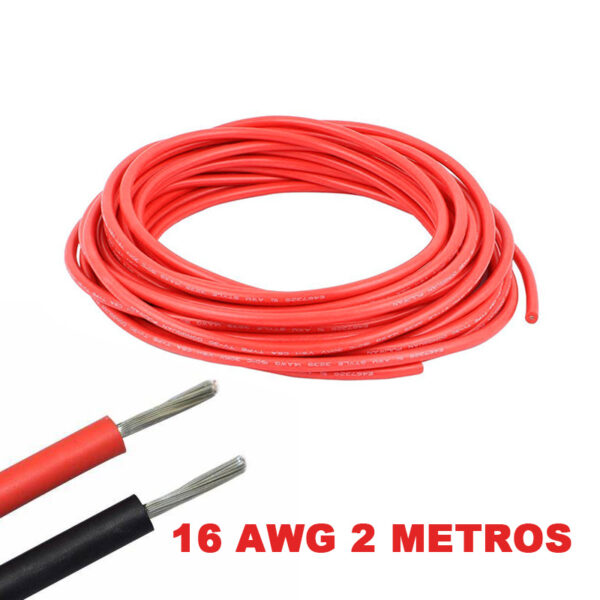 Cable eléctrico Silicona Flexible 16 AWG (Rojo)