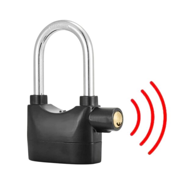 Candado de alarma para motocicleta, cerradura antirrobo bicicleta eléctrica, 110db