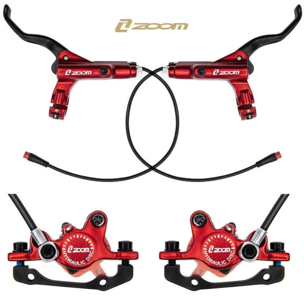 Kit de freno hidráulico rojo CR-3 Delantero L trasero R [Zoom]