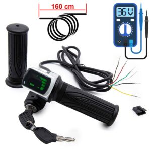 Acelerador con indicador de batería y llave (36V/48V)