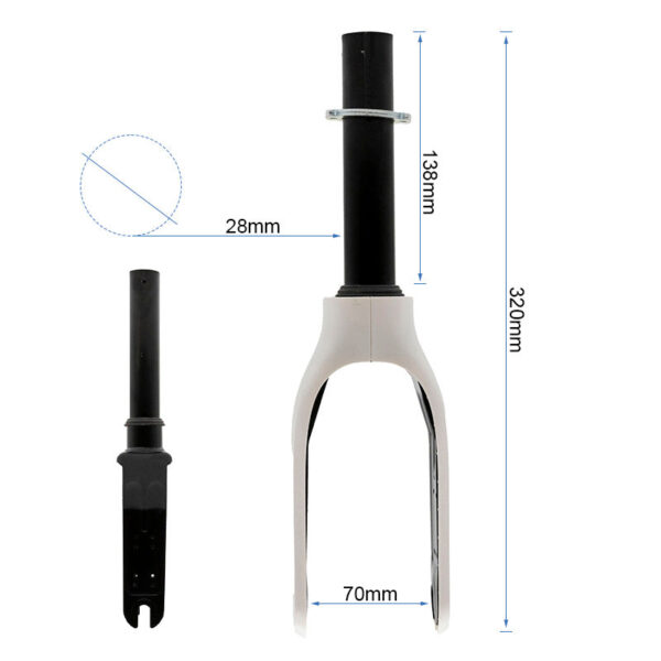 Horquilla con embellecedor blanco para Xiaomi