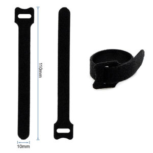 Tira de velcro sujetacables negra