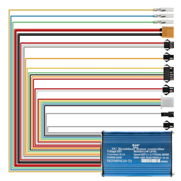 48V 21A 500W 10-18-25 km/h deslimitable