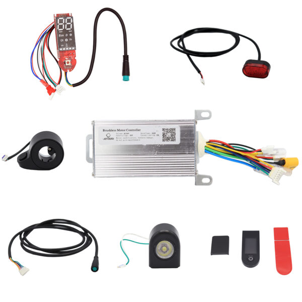 Kit electrónico genérico 36V - APP (Display + Controladora + Cableado + Acelerador + Luces Delanteras y Traseras)