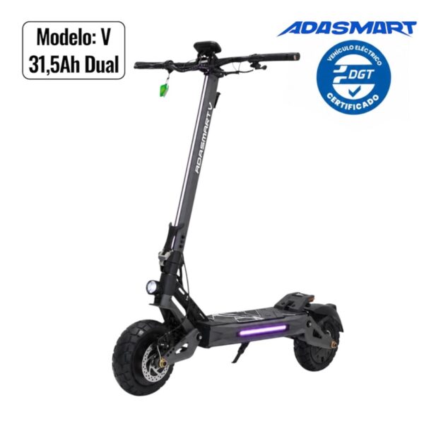 Adasmart V Plus 31,5Ah Patinete Eléctrico 48V 31,5Ah Doble Motor
