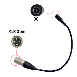 Cable convertidor DC a XLR de 3 pines