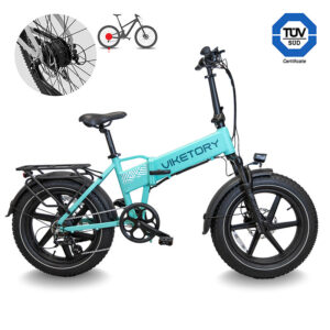 Bicicleta electrica Lithor turquesa