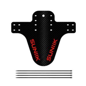 Guardabarros Universal Fibra Carbono Rojo