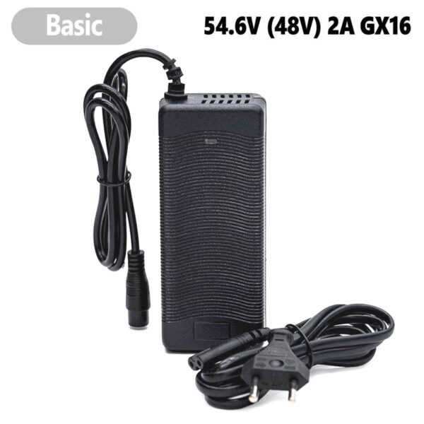 Cargador 54,6V 2A (conector 3 Pines GX16)