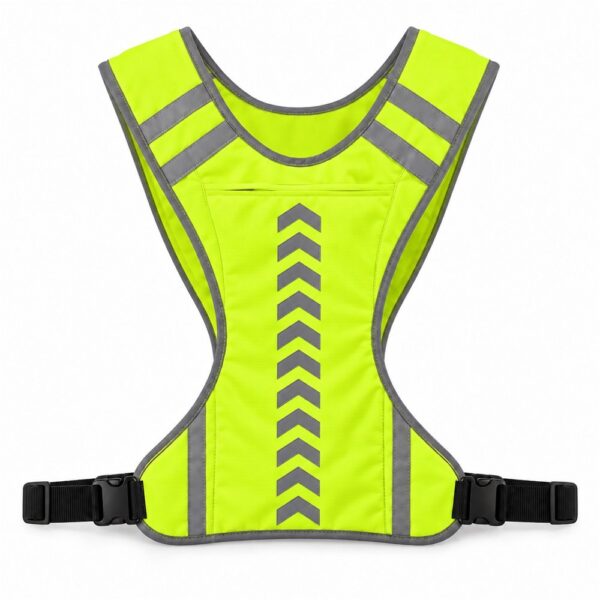 Chaleco Reflectante Ajustable con Bolsillo Verde
