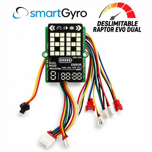 Display Smartgyro Raptor EVO Dual – (Deslimitado 40Km/h) – 52V